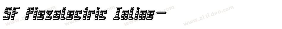 SF Piezolectric Inline字体转换